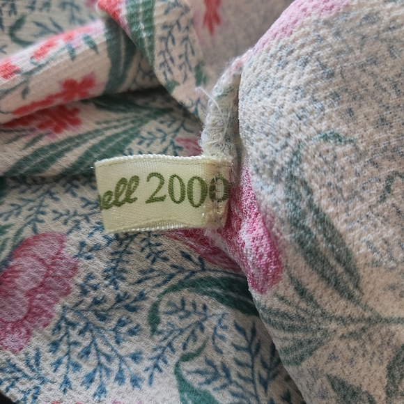 April Cornell A-Line Skirt with Pink and Green Floral Design - Picture 8 of 12